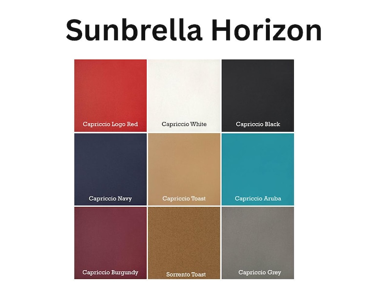 Sunbrella Horizon faux leather colours for vegan, waterproof desk mats