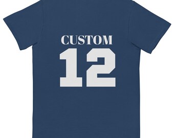 Custom Name & Team Number , Personalized Sports Tee- Parents, Footballers, Basketballer's, University Students, Sports Enthusiasts