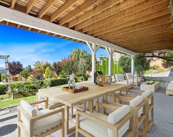 Sunbrella Outdoor-Rückenlehnenkissen: Lichtbeständige Terrasse Stuhl / Bank Auflage