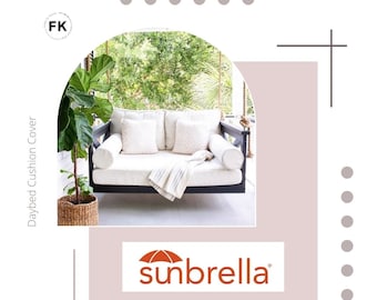 Revamp Your Daybed: Custom Sunbrella Cushion Covers in Standard Crib Size (52x28) - Experience the  Comfort of Sunbrella Outdoor Fabric!