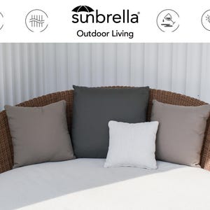 Outdoor Cushion Set for Patio Furniture Accent with Sunbrella Outdoor Seat Summer Decor Boat Cushion Pool Side Garden Accent Premium Quality