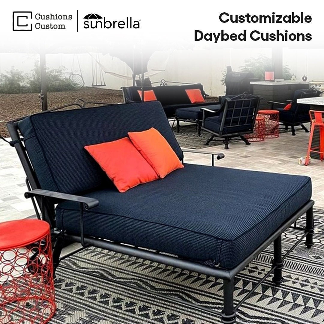 Tide flow fashion products Buy online here Outdoor Daybed Cover 12 Oz Waterproof Black 100 UV