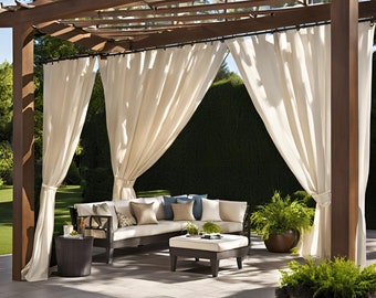 Custom Patio Screen Sunbrella Pool Shade Gazebo Curtain Large Outdoor Backyard Shield Protection Net Balcony Decor Summer Style Privacy