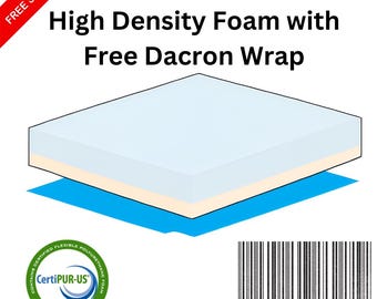 Custom Size High Density Foam Cushion: Outdoor Bench, Swing, High Chair