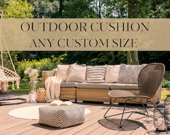Custom Sunbrella Outdoor Cushion: Waterproof Patio Furniture Replacement