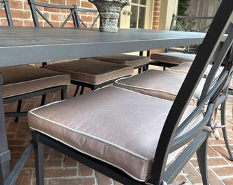 Custom Sunbrella Outdoor Cushion Covers, Fade-Resistant Patio Furniture (Any Size)
