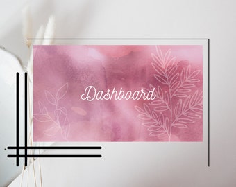 Printable Holiday Pink Dashboard Christmas ECLP Create 365 - Etsy
