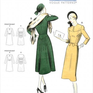 Vogue Patterns V9346 Vintage Kleid Schnittmuster