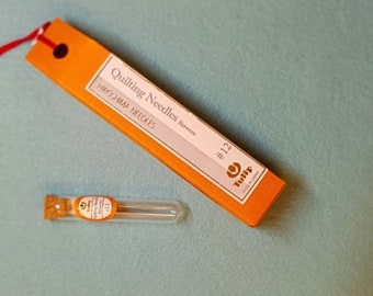 Tulip Hiroshima Needles - Quilting Needles between #12