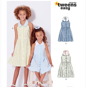 New Look naaipatroon N6727 Kinder- en meisjesjurken Patroon voor kinderkleding