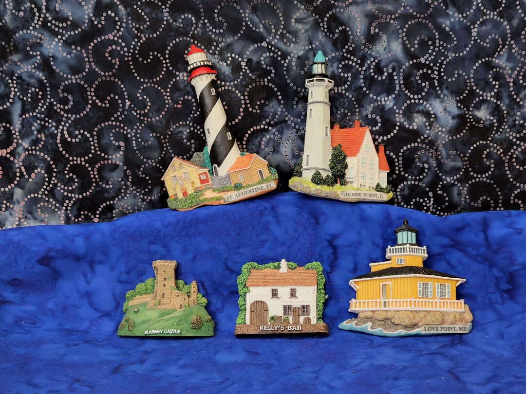 5 Ceramic Lighthouse Castle and Bar St.augustine FL Etsy