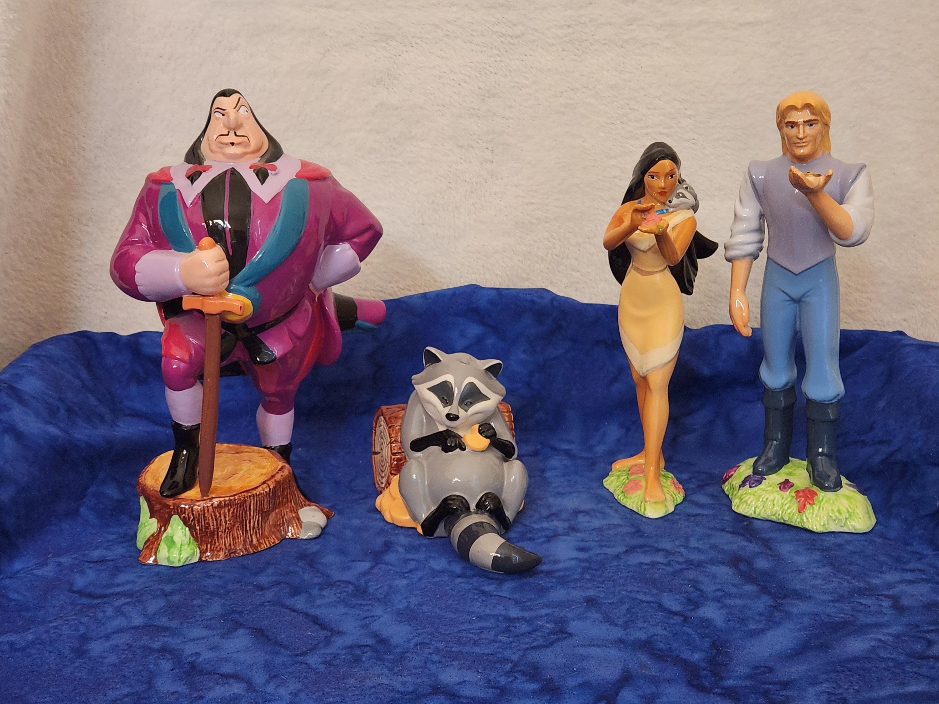 Pocahontas John Smith Governor Ratcliffe and Meeko Disney Figurine
