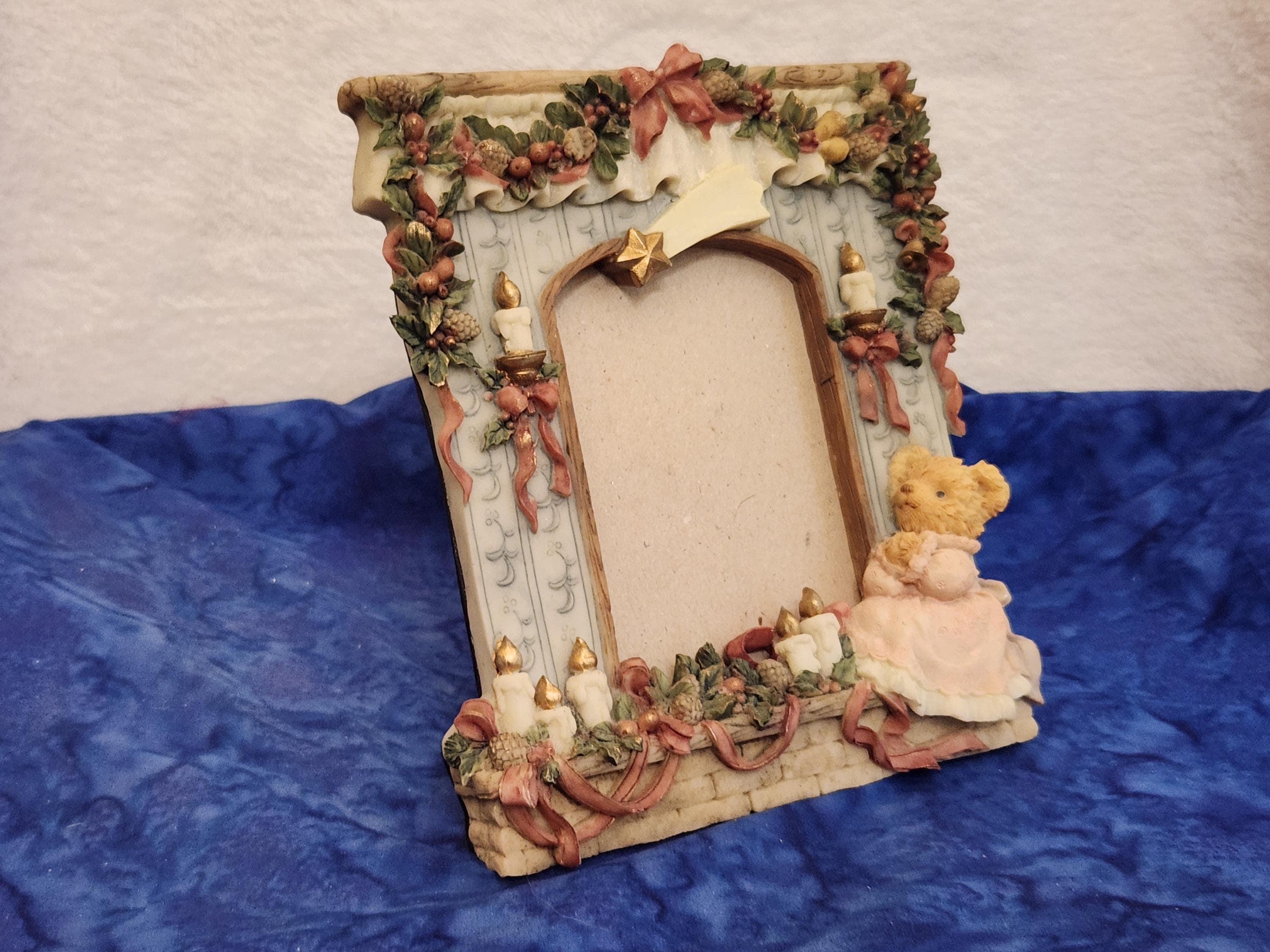 Vintage Ceramic Bear Picture Frame - Etsy