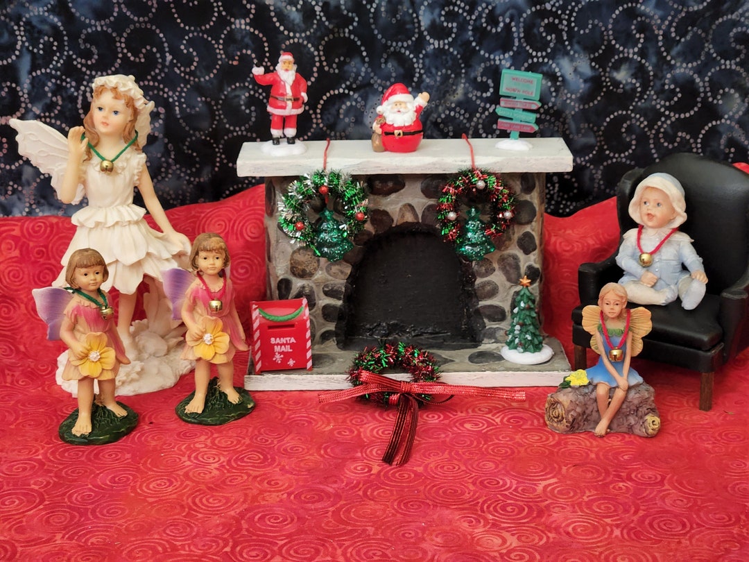 Dollhouse Christmas Decorations Including Santas Mail Box Etsy