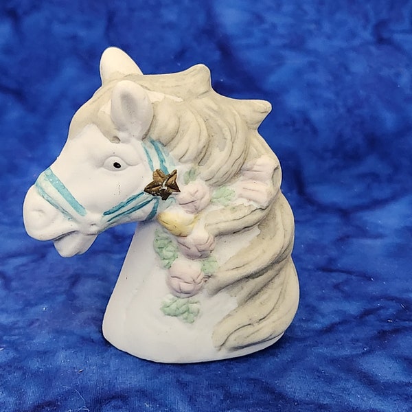 Mini Ceramic Horse Head