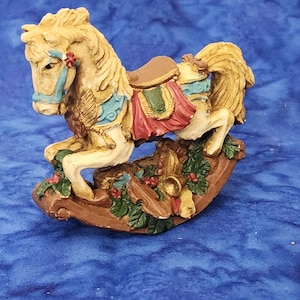 Ceramic Rocking Horse, Gift for Gift, Rocking Horse Home Décor, Rocking Horse Mini Décor for Display, Gift for Girl, Gift for Horse Lovers