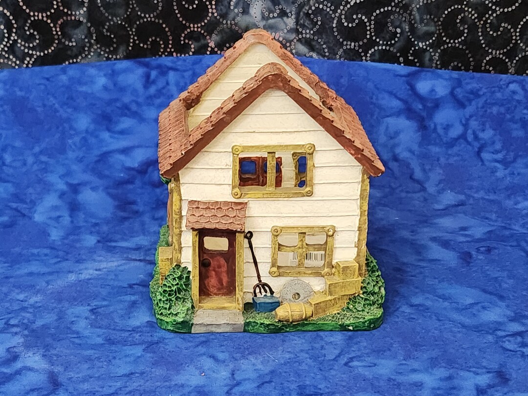 Vintage Village House With Open Roof Etsy