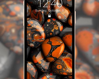 Pebble Phone Wallpapers | 12 Minimalist iPhone & Smartphone Backgrounds | Digital Download Pack