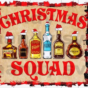 Christmas Squad PNG, File Instant Digitale Download