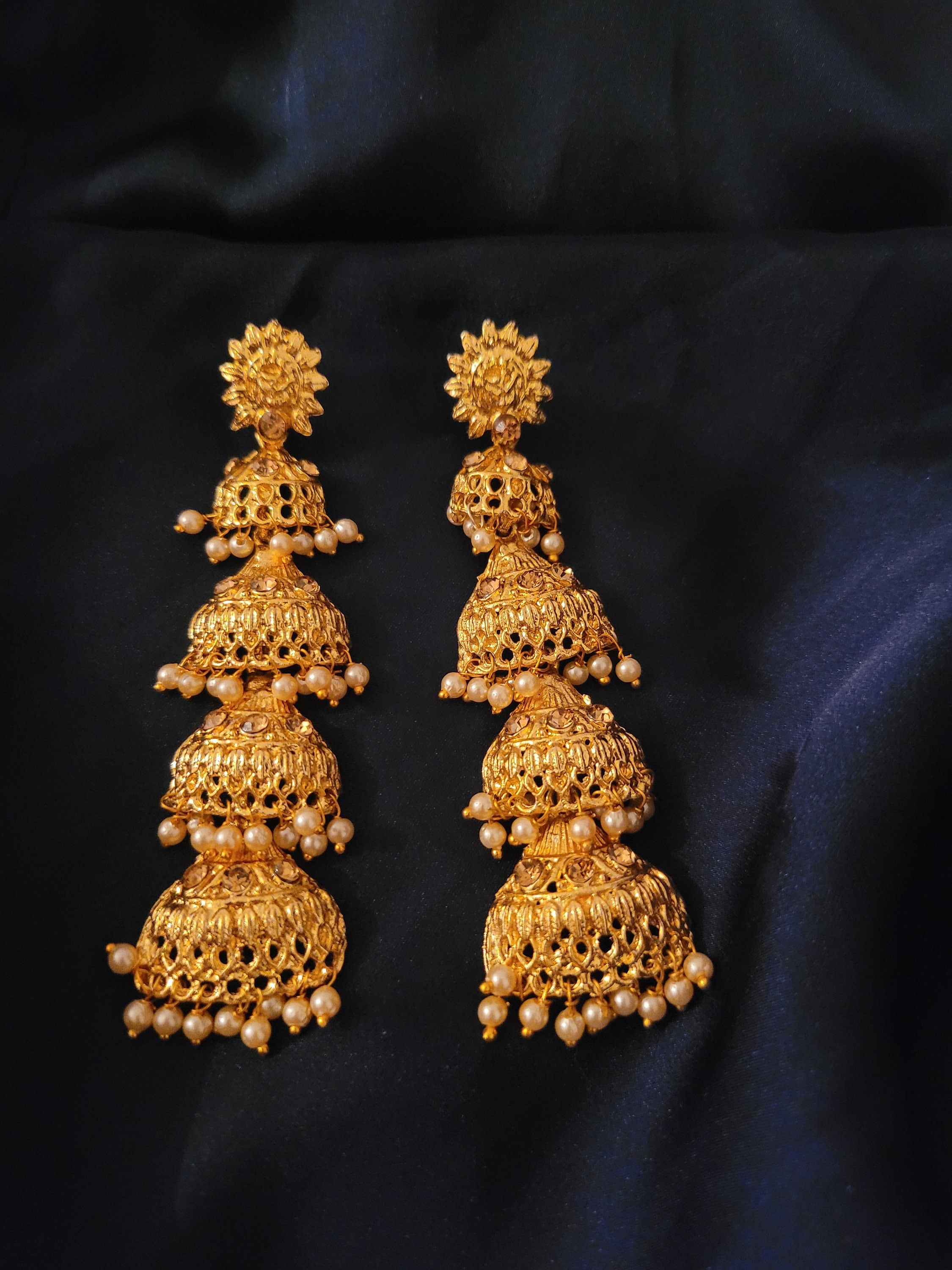 Jhumka with latkan deals