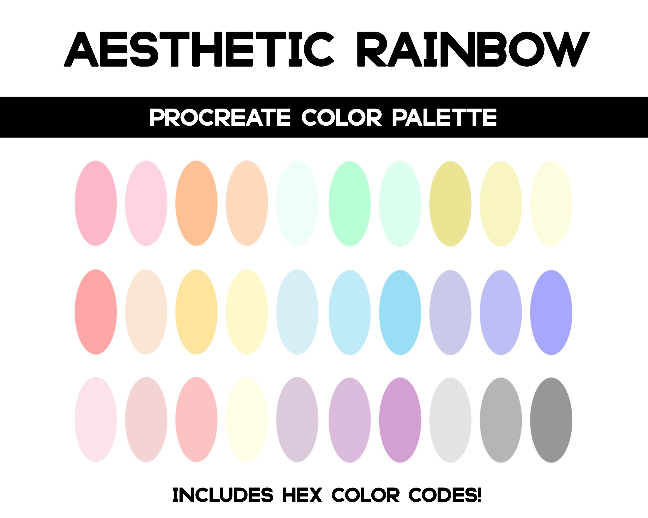 Buy Procreate Color Palette Pastel Soft Pastel Color Palette Online in  India - Etsy