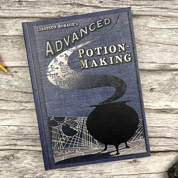 Detailed POTION MAKING Book with Content, Hardcover, Handmade Wizard Collection, Gift Wrapping, Movie Replica