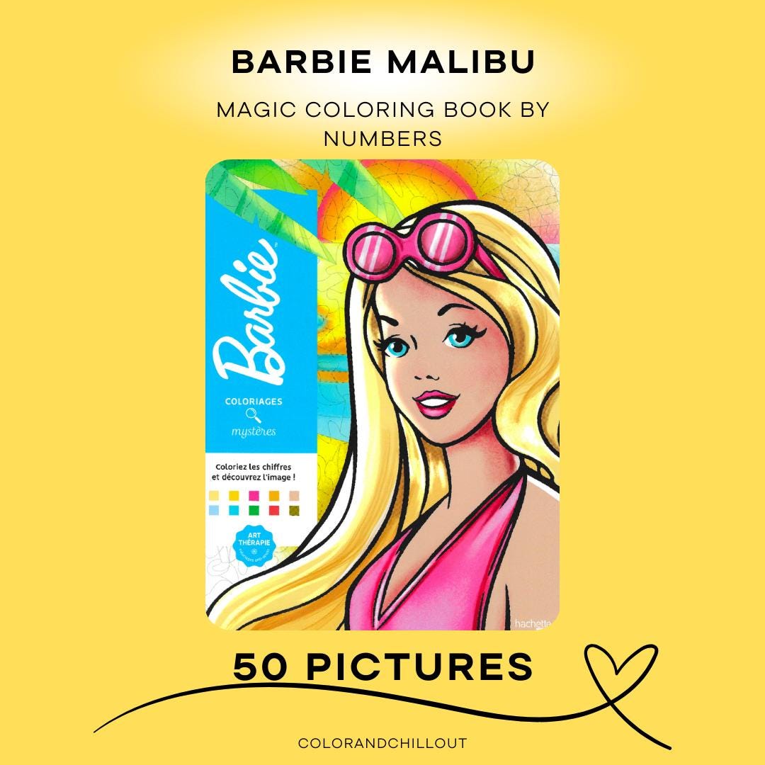 Coloring Book Barbie Ken Malibu Barbie House / Printable / Digital Art - Etsy