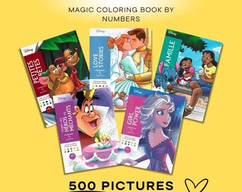 5 Coloring book Love Stories/ Girl Power / Little Pets / Printable
