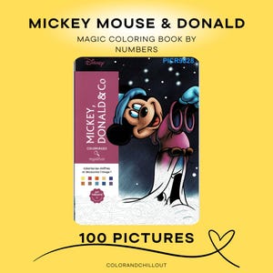 Coloring book Mickey Mouse and Donald / Classic / Printable / Digital art