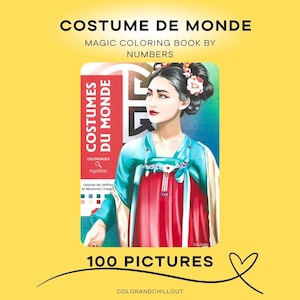 Coloring book / Costumes du monde /  illustrations / NOUVEAUX COLORIAGES / art / digital