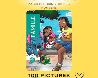 Coloring book Families Famille / Printable / Digital art