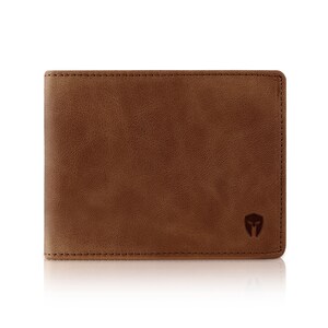 Bryker Hyde Bifold TOP Flip, 2 ID de capacidad adicional RFID Blocking Executive Travel Wallet (Desert Brown - Full Grain Distressed Leather)