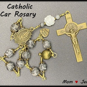 105-Car-Rosary | Catholic Car Rosary | Catholic Rosary | Car Rosary | Rosary | Miraculous Medal Center | Travel Rosary | Pocket Rosary