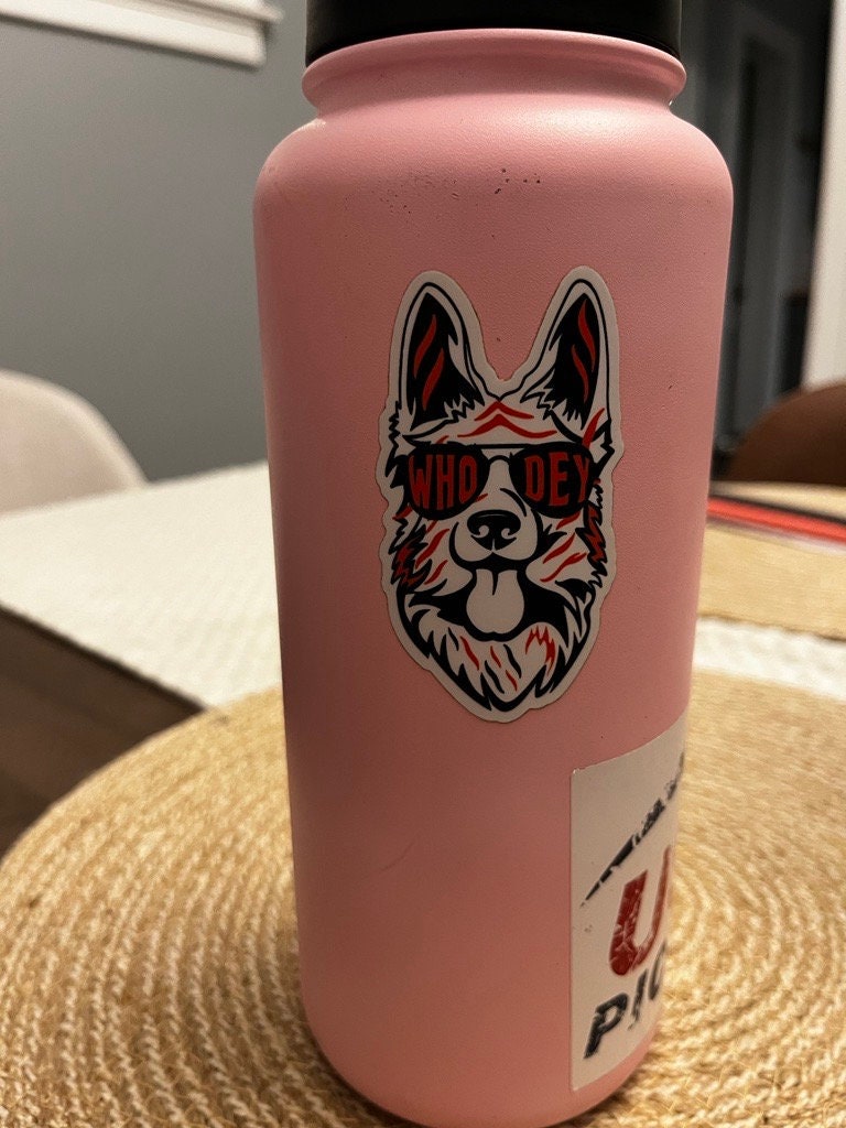Kdf Sticker Who Dey Bengals Dog Breed Sticker, Cincinnati Bengals Vinyl Decal - Etsy