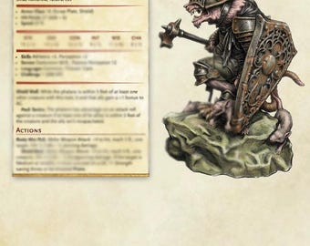 Vermin Phalanx – 5e Digitaler Statblock | Skaven | Ratke