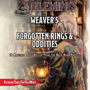 D&D 5e Weavers: Vergessene Ringe und Kuriositäten | 10 magische Ringe, Herstellungsregeln, Wissens-Schwierigkeitsgrade, Händlerbeschreibung und W10-Beutetabelle | Dungeons PDF