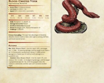 Bluthaubenotter – 5e Digitaler Statblock