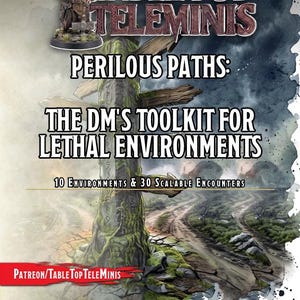 DnD 5e Farliga stigar DM-verktygslåda | 10 dödliga miljöer, 30 skalbara möten, utforskningspussel och riskregler | Dungeons 5e PDF