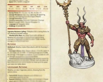 Malphas, Sovereign der Legion – 5e Digitaler Statblock