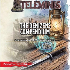 DnD 5e NPC Compendium Denizens with Side Quests | 9 Plug-and-Play Town NPCs Modular 4x6 Stat Cards VTT Tokens Handouts D&D 2024 Toolkit PDF