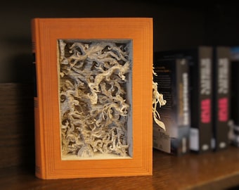 Book sculpture tendrils