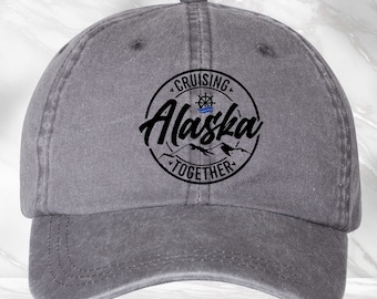 Cruising Together Alaska Hat, Cruise Souvenir Cap, Cruise Vacation Hat, Alaska Cruise Trip Cap, Cute Winter Cruise Cap Gift for Him