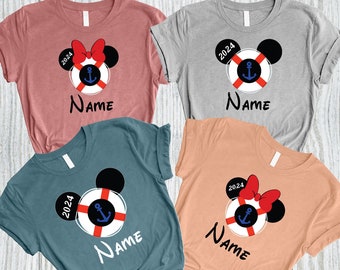 Chemise assortie personnalisée croisière en famille Disney, chemise de vacances croisière familiale personnalisée, chemise de voyage croisière assortie, croisière Disney Mickey Minnie