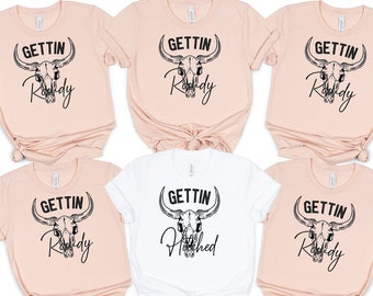 Rowdy Bachelorette Party Shirt, Bride T-Shirt, Bridesmaid Shirt, Wedding Party Shirt, Bach Party Matching Tee, Bachelorette Gift