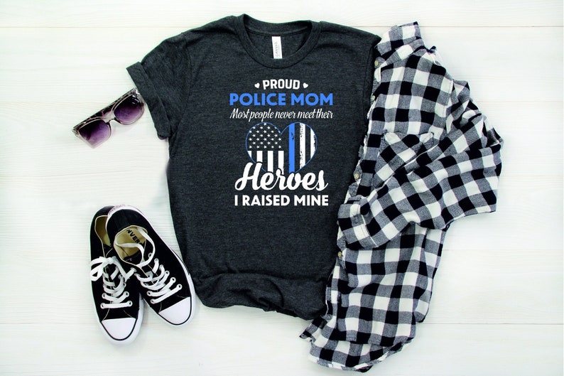 Proud Police Mom Shirt, Police Family Shirt, My Favorite Police Officer Shirt, Mom Shirt, Proud Mom Shirt, Gift For Mom, Mother's Day Gift image 1