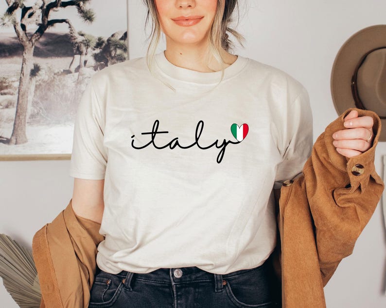 Italy Shirt, Italy Vacation T-shirt, Love Italy Shirt, Italy Family Trip Shirt, Italian Shirt, Italy Gifts, Italy Travel Shirt, Ciao Shirt afbeelding 4