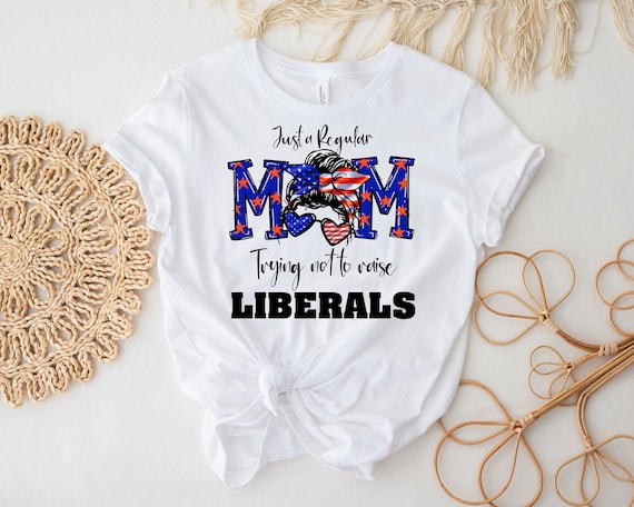 Republican Mom Shirt For Trump Support Mothers Day Gift For Conservative MAGA Supporter Custom T Shirt Gift, Patriotic Shirt For 4th of July