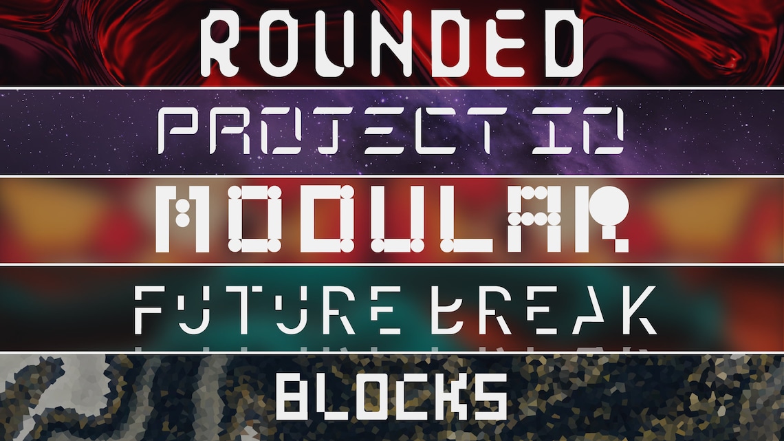 5 Font Collection Etsy