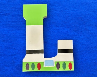 8” Toy Story Wood Hand Painted Letter