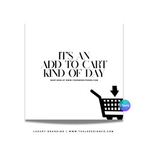 Gotowy szablon ulotki CANVA „Dodaj do koszyka” | | 100% edytowalny w Canva